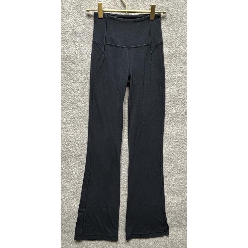 Lululemon Pants Women Size 2 Groove Super‎ High Rise Split Hem Flare Pants EUC